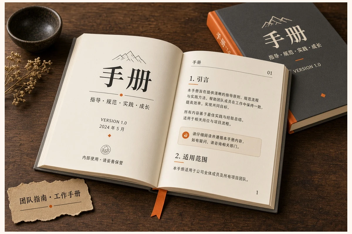 手册示意