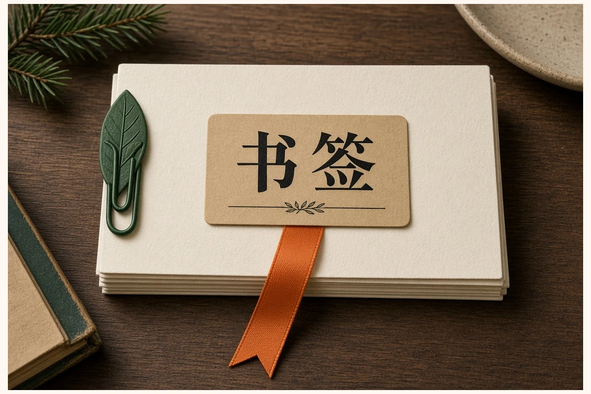 书签示意